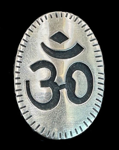 Hopi Sterling Silver Om Pin/Pendant