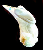 Green Snail Shell Eagle Fetish