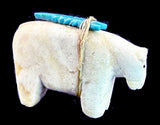 Sepo Ponchuella (D) Ojo Bear Fetish Zuni Indian Stone Animal Carving