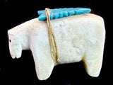 Sepo Ponchuella (D) Ojo Bear Fetish Native merican Stone Animal Carving