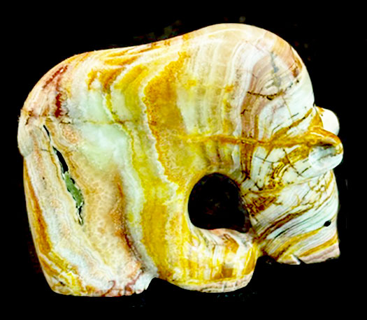 Banded Topaz Medicine Bear Fetish