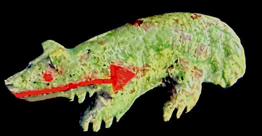 Andres Quandelacy (D) Turquoise Wolf Fetish