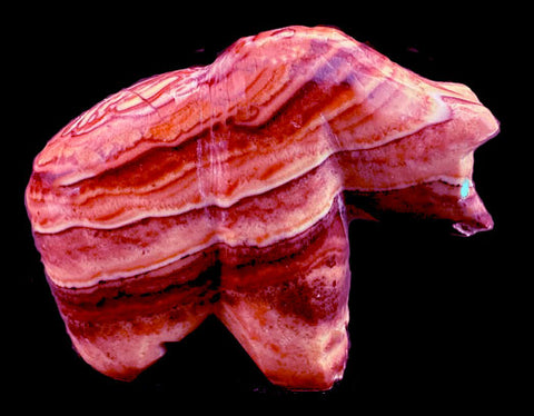 Banded Dolomite Zuni Bear Fetish