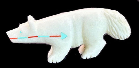 Andres Quandelacy (D) Large White Wolf Fetish