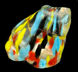 Zuni Art Glass Frog Fetish