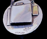 Hopi Man in the Maze Sterling Silver Key Ring