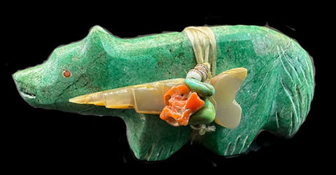 Lena Boone (D) Chrysocolla Wolf Fetish