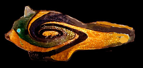 Art Glass Wolf Fetish