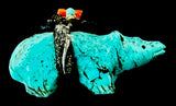 Sarah Leekya Miniature Turquoise Bear Fetish