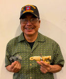 Serpentine Buffalo Fetish Clive Hustito Zuni Indian Carver Artist