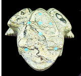 Serpentine Frog Fetish Zuni Pueblo Indian Artifact