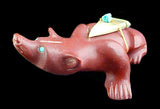 Pipestone Bear Fetish Hand Carved Authentic Animal Artifact