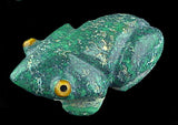 Bernard Homer Sr Turquoise Frog Fetish American Indian Stone Amphibian Carving