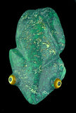 Bernard Homer Sr Turquoise Frog Fetish Western Pueblo Zuni Indian hand Carved Stone Amphibian Totem