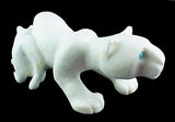 Mountain Lion With Cub Sculpture Hand Carved Zuni Animal Fetish