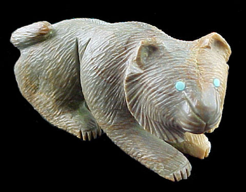 Southwestern Bobcat Fetish Zuni Indian Stone Animal Carving