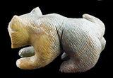 Southwestern Bobcat Fetish Zuni Pueblo New Mexico hand Carved Stone Animal Art