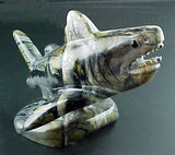 Great White Shark Fetish Native American Stone Fish Carving