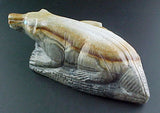Herbert Him Pueblo Badger Fetish Zuni New Mexico Hand Carved Stone Animal Sculpture