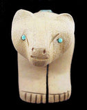 Sandstone Bear Fetish American Indian Stone Animal Carving
