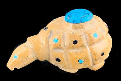 Leekya Turtle Fetish Zuni Indian Stone Reptile Carving