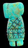 Turquoise Zuni Maiden American Indian Carving