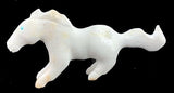 White Marble Horse Fetish Southwestern Pueblo Stone Animal Carving